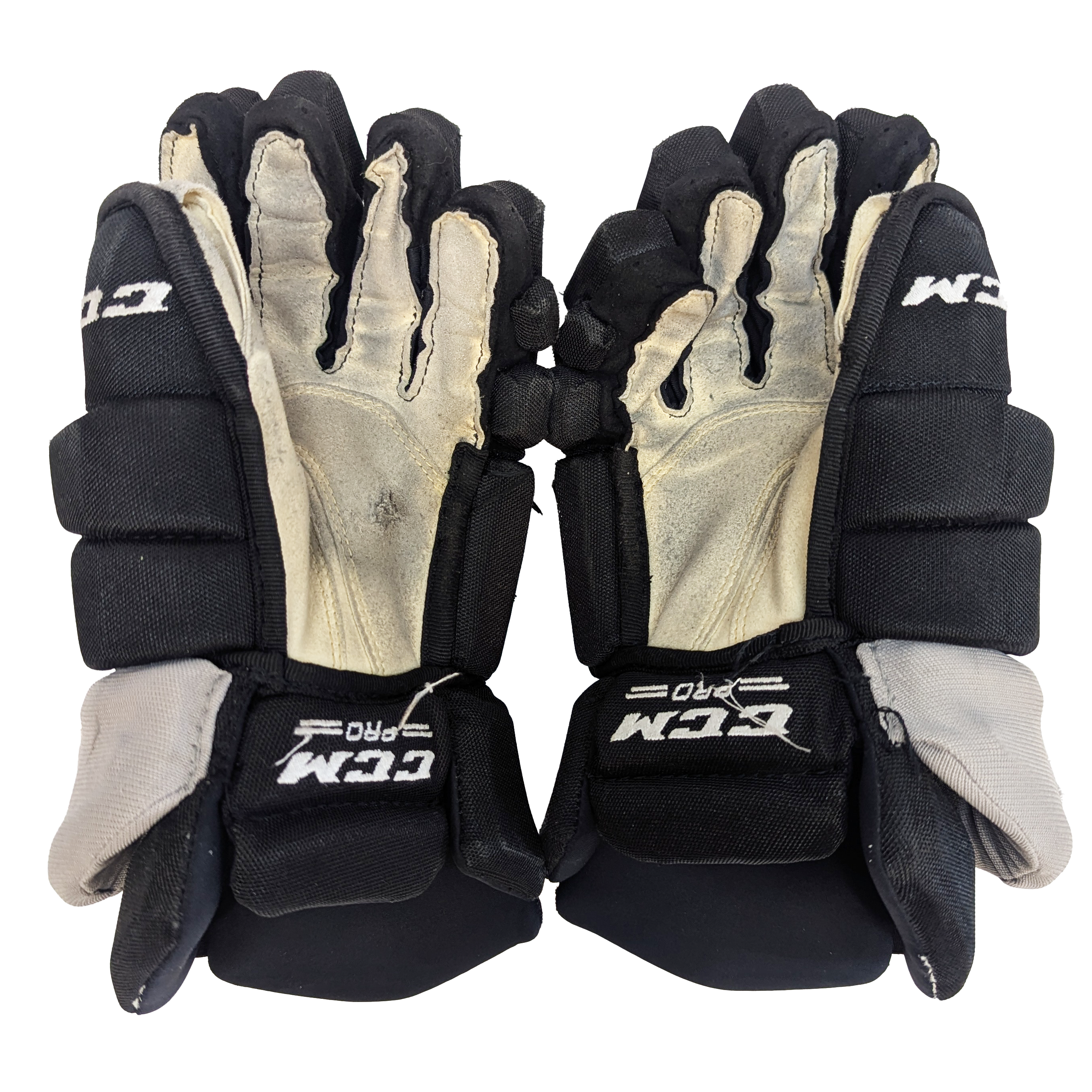 CCM HGTKPP - Gants AHL Pro Stock d'occasion (noir/gris)